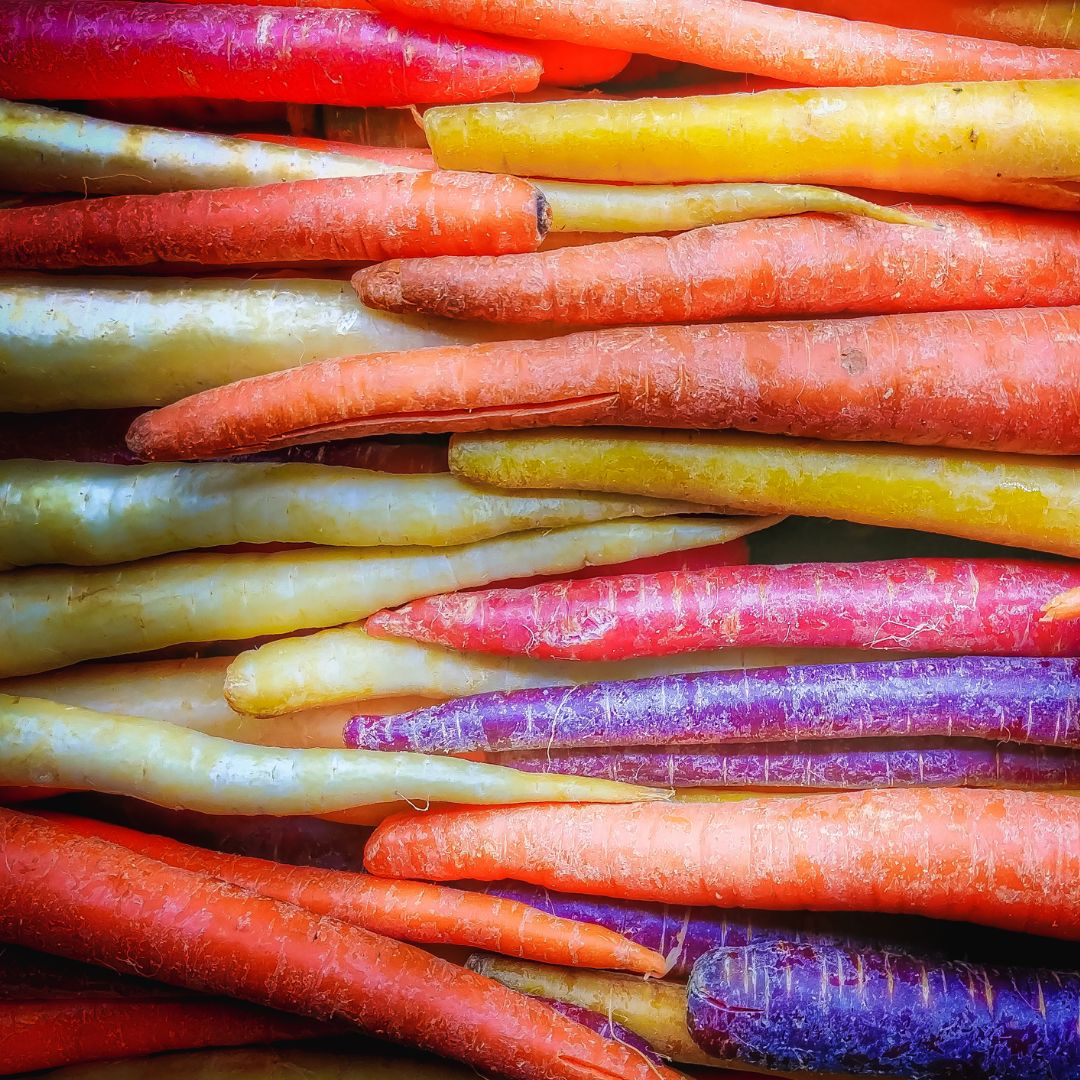 Organic Rainbow Carrots